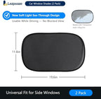 2 Pcs Side Window Sun Shade, Transparent Mesh Car Window Shades, Electrostatic - Image 2