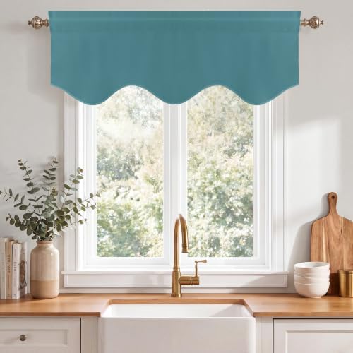 NICETOWN Sea Teal Blackout Window Valance - Image 5