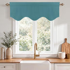 NICETOWN Sea Teal Blackout Window Valance - Image 5
