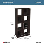 ClosetMaid Cubeicals 8 Cube Storage Shelf Organizer Bookshelf, Vertical or - Image 3