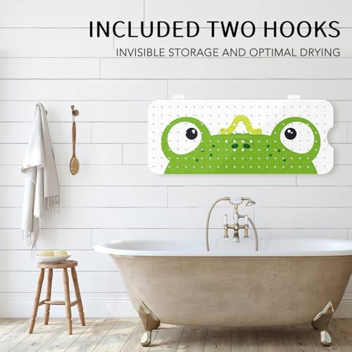 PRATIQUE Kids Bath Mat for Tub Non Slip，40 X 16 Inch Extra Long Kids Bathtub - Image 3