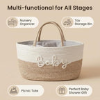 Diaper Caddy Organizer with Changeable Compartments, Newborn Essentials - Image 5