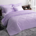 NTBAY King Microfiber Bed in a Bag, Comforter Set 7 Piece, Light Purple by NTBAY