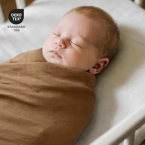 GLLQUEN BABY Muslin Swaddle Blankets 2Pk Receiving Blanket Large 35" x 40" - Image 2