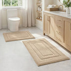 HOMEIDEAS Bathroom Rugs Sets 2 Piece, Super Soft and Absorbent Non Slip by HOMEIDEAS