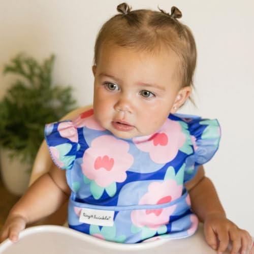 Tiny Twinkle Mess Proof Baby Bibs | 2 Pack Waterproof Toddler Bib - Image 2