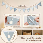 Goose Nursery Decor Banner Blue Silly Goose Garland Flags - Image 3