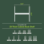 Furinno Cubicle H-Shelf Cube Insert, 2-Tier Cube Organizer - Image 3
