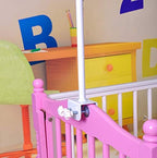 Crib Canopy Holder Universal Metal Adjustable Clip-On Stand Bracket - Image 4