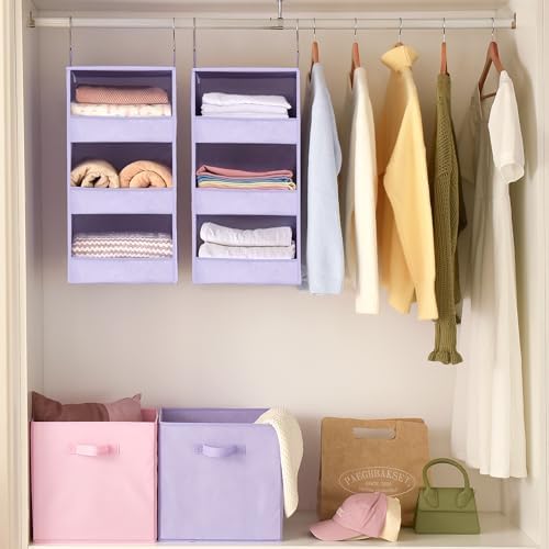 GRANNY SAYS 3-Shelf Hanging Closet Organizer, Foldable Storage - Image 7