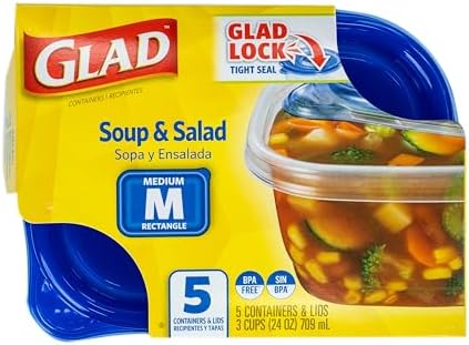 Glad GladWare Medium Rectangle Food Storage Containers, 24 Oz, 24 oz - Image 3