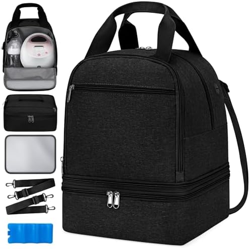 OCKLILY Breast Pump Bag Cooler Backpack — Large Insulated Milk Storage by OCKLILY