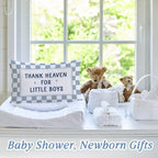 Thank Heaven for Little Boys Pillow Cover 12x20 - Image 4