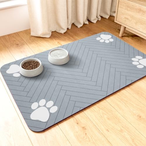 Dog Cat Food Mat, Absorbent Pet Feeding Mat by Unknown