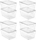 Vtopmart 8 Pack Clear Stackable Storage Bins by Vtopmart