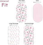Yoofoss 3-Pack Bassinet Sheets for Girls Universal Fit - Image 3