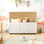 HOOBRO Storage Bench, 39.3" Retro Wooden Storage Chest, Wooden Storage Trunk - Image 5