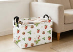 Essme Rectangular Kids Baskets, Strawberry Storage Box, Cute Basket - Image 7