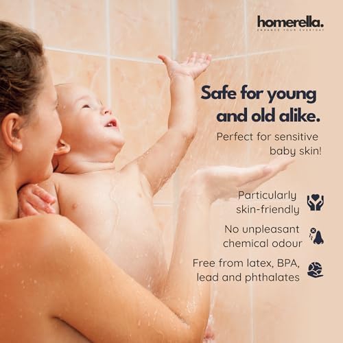 homerella Square Shower Mat Non Slip Anti Mold 21x21 Anti Slip Shower Mat - Image 5