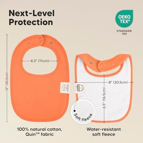 KeaBabies 8-Pack Baby Bibs for Drooling and Teething - Image 3