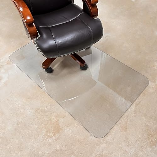 2Pack Crystal Clear 1/5" Thick 54" x 32" Heavy Duty Hard Chair Mat, Can be Used by MuArts