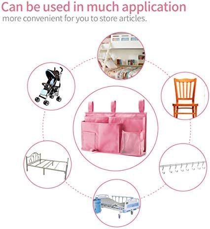 Bseash Bunk Bed Organizer, Bedside Caddy Hanging Bed Organizer Storage Bag 8 - Image 5