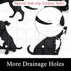 Bath Tub Shower Mat, Washable Bathtub Floor Mats, Suction Cups and Drain Holes - Image 2