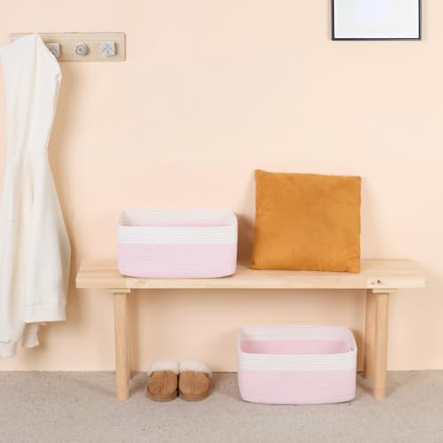 MiniArk Large Storage Baskets for Organizing, Baby Nursery, Toy Bins Box - Image 6