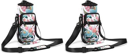 Nuovoware Water Bottle Carrier Bag, 25oz/32oz Bottle Pouch Holder, Adjustable by NUOVOWARE