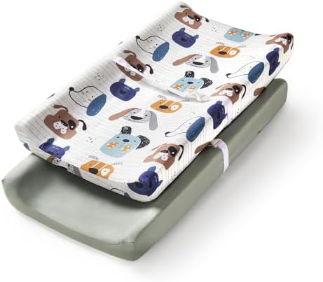 TILLYOU Changing Pad Cover Set in Soft Jersey Material by TILLYOU
