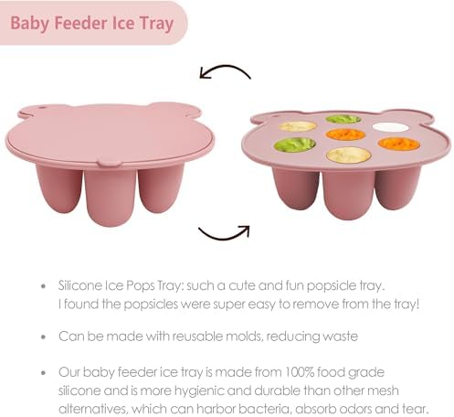 Big Spinach Silicone Freezer Tray Baby Fruit Feeder Food Teething Set Must-Have - Image 6
