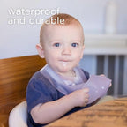 Olababy Fold N Go Silicone Baby Bib w/Travel Case, Waterproof - Image 2