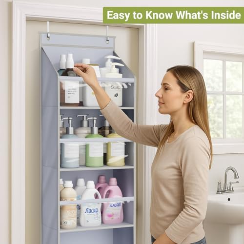 AOODA 2 Pack Over the Door Organizer, Large Capacity Closet Door Hanging - Image 5