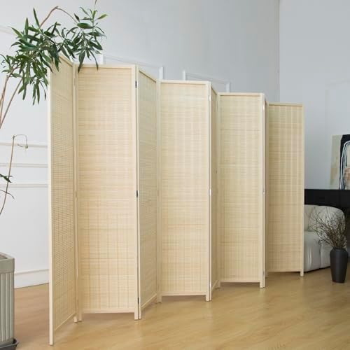 Furnnylane 8 Panel Bamboo Room Divider - Image 5