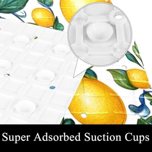 Bath Tub Shower Mat, Washable Bathtub Floor Mats, Suction Cups and Drain Holes - Image 3