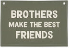 Boy Room Decor, Brothers Make The Best Friends Toddler Room Banner, Linen by Wheatwin