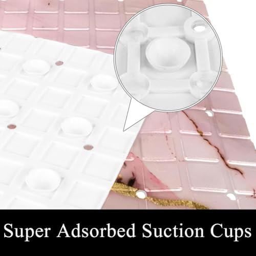 Bath Tub Shower Mat, Washable Bathtub Floor Mats, Suction Cups and Drain Holes - Image 3