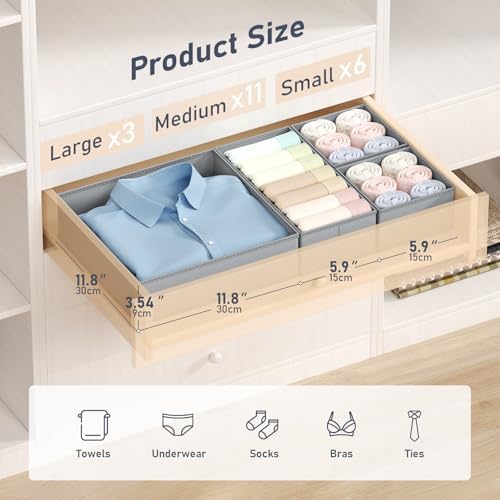 DIMJ Drawer Organizer Clothes Storage - Image 2