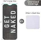 Bathtub Mat Non Slip, Get Naked Extra Long Bath tub Mat Shower Floor Mat - Image 2