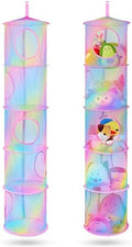 Basumee Hanging Stuffed Animals Storage, 2 Pack Mesh Plush Storage by Basumee