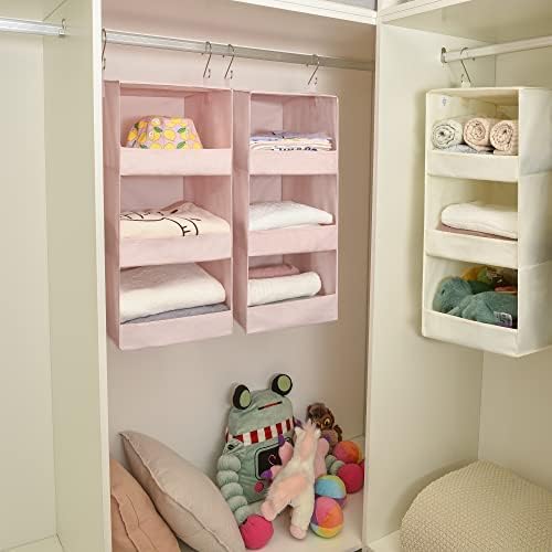 GRANNY SAYS 3-Shelf Hanging Closet Organizer, Foldable Storage - Image 5