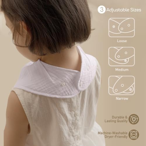 10 Pack Muslin Baby Bandana Bibs - Image 4