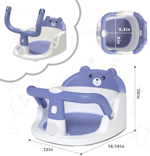 Baby Bath Seat for Babies 6 Months & up Non-Slip Toddler Bath Seats for Sitting - Image 7