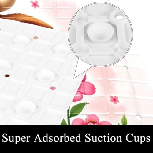 Non Slip Bathtub and Shower Mat 26.8x15.1 inch, Bath Mat - Image 3