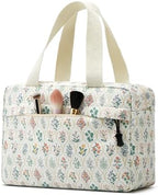 Large Makeup Bag for Women Corduroy Cosmetic bag Make up Bags Zipper Pouch - Image 2