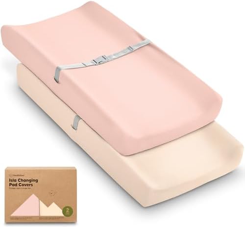 2-Pack Baby Changing Pad Cover for Girl by KeaBabies