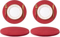 SHACOS 100 pcs Christmas Disposable Round Paper Placemats 13 inch Colored Paper by SHACOS