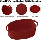 Red Woven Rope Basket - Image 3