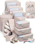 10 Set Packing Cubes for Travel, Gifts for Women Mom, Anti-Tearing Suitcase by OlarHike