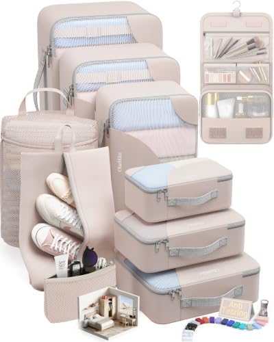 10 Set Packing Cubes for Travel, Gifts for Women Mom, Anti-Tearing Suitcase by OlarHike